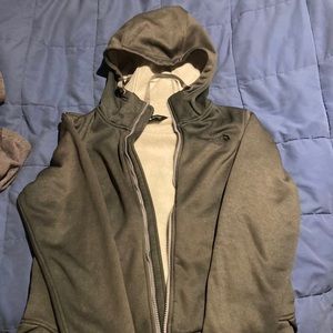 The North Face hooded zip up sweatshirt